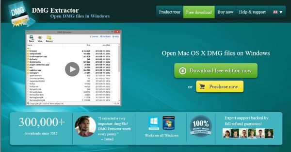 dmg file opener windows 7